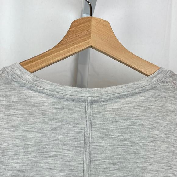 ATHLETA Size S Cloudlight Relaxed Asym Top 353951 Long Sleeve Crew Pullover Gray - Picture 6 of 10